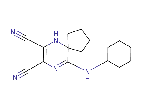 5-(cyclohexylamino)-6-spiro(cyclopentane)-1,6-dihydropyrazine-2,3-dicarbonitrile