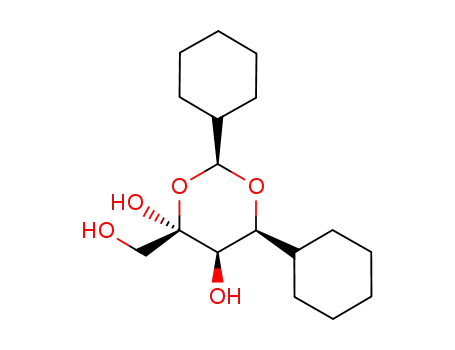 rac-(2R,6R)-2,6-dicyclohexyl-4-hydroxymethyl-(1,3)-dioxane-(4S,5S)-4,5-diol