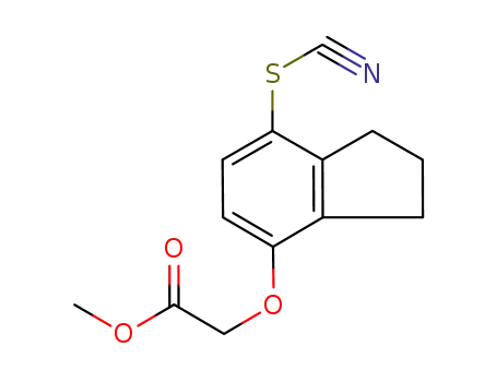 (7-thiocyanato-indan-4-yloxy)-acetic acid methyl ester