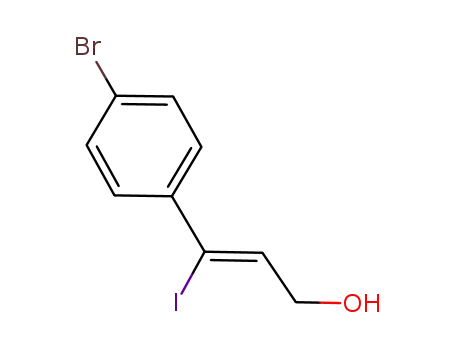 Molecular Structure of 452296-51-4 (2-Propen-1-ol, 3-(4-bromophenyl)-3-iodo-, (2Z)-)