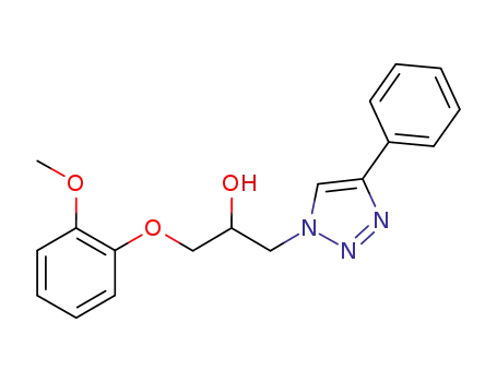 1-(2-methoxyphenoxy)-3-(4-phenyl-[1,2,3]triazol-1-yl)propan-2-ol