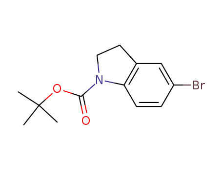 Molecular Structure of 261732-38-1 (tert-Butyl 5-bromoindoline-1-carboxylate)