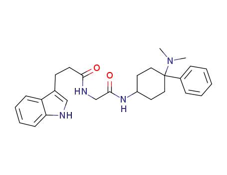 N-[(4-dimethylamino-4-phenyl-cyclohexylcarbamoyl)-methyl]-3-(1H-indol-3-yl)-propionamide