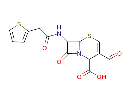 3-formyl-7-(thien-2-ylacetamido)-2-cephem-4-carboxylic acid