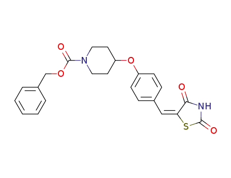 5-[4-[1-(Benzyloxycarbonyl)piperidin-4-yloxy]phenyl methylene] thiazolidine-2,4-dione