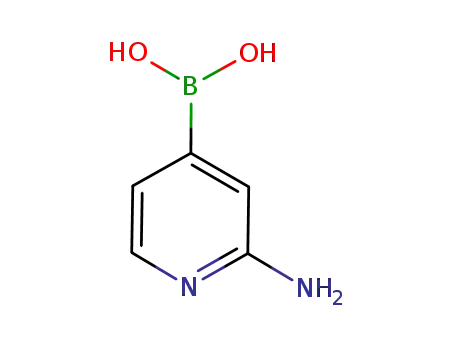 Molecular Structure of 903513-62-2 ((2-AMINO-4-PYRIDYL)BORONIC ACID)