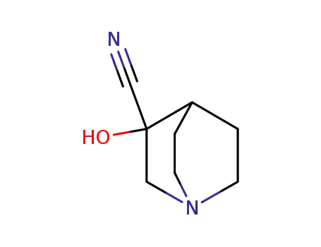 Molecular Structure of 6238-30-8 (3-HYDROXYQUINUCLIDINE-3-CARBONITRILE)