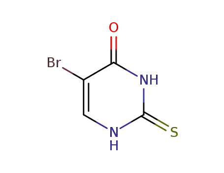 Molecular Structure of 113138-12-8 (4(1H)-Pyrimidinone, 5-bromo-2,3-dihydro-2-thioxo-)