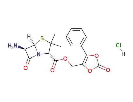 (2-oxo-5-phenyl-1,3-dioxolen-4-yl)methyl 6-aminopenicillanate hydrochloride