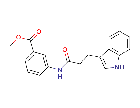 3-(3-1H-indol-3-yl-propionylamino)-benzoic acid methyl ester