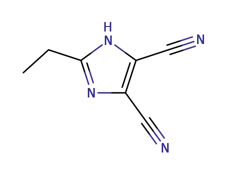 Molecular Structure of 57610-38-5 (2-ETHYL-1H-IMIDAZOLE-4,5-DICARBONITRILE)