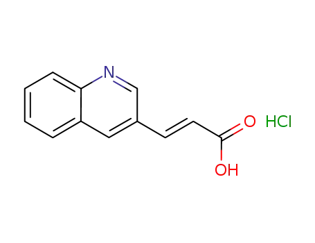 (E)-3-(3-quinolyl)-2-propenoic acid hydrochloride