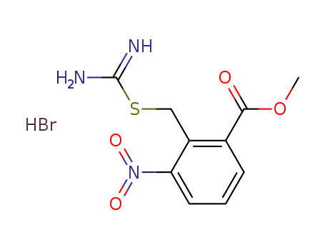 2-[[(Amino)(imino)methyl]thiomethyl]-3-nitrobenzoic acid, methyl ester, hydrobromide