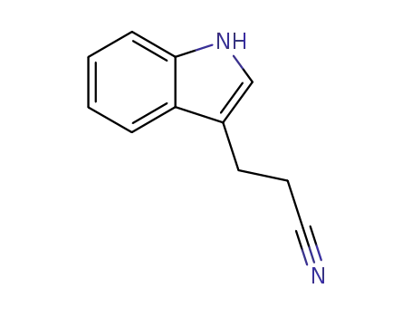 Molecular Structure of 4414-76-0 (1H-indole-3-propiononitrile)