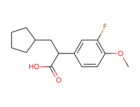 3-cyclopentyl-2-(3-fluoro-4-methoxy-phenyl)-propionic acid