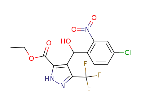 ethyl 3-trifluoromethyl-4-[(4-chloro-2-nitrophenyl)(hydroxy)methyl]1H-pyrazole-5-carboxylate