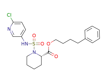(S)-1-(6-Chloro-pyridin-3-ylsulfamoyl)-piperidine-2-carboxylic acid 4-phenyl-butyl ester