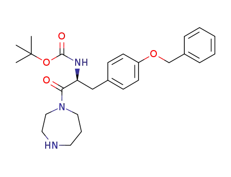 N-(tert-butyloxycarbonyl)-O-(phenylmethyl)-L-tyrosine, 1-homopiperazine amide