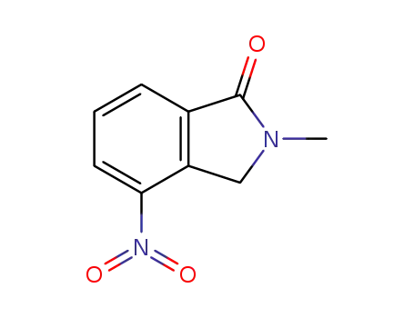 Molecular Structure of 682757-52-4 (1H-Isoindol-1-one, 2,3-dihydro-2-methyl-4-nitro-)