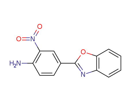 Molecular Structure of 132064-15-4 (Benzenamine, 4-(2-benzoxazolyl)-2-nitro-)