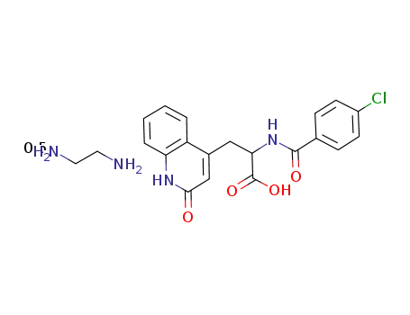 2-(4-chlorobenzoylamino)-3-(2-quinolon-4-yl)propionic acid 1/2 ethylenediamine salt