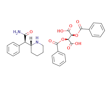 d-threo-[R(R*,R*)]-2-phenyl-2-piperidine-2-yl acetamide dibenzoyl-d-tartrate