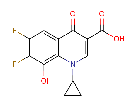 3-Quinolinecarboxylic acid,
1-cyclopropyl-6,7-difluoro-1,4-dihydro-8-hydroxy-4-oxo-