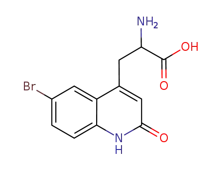 2-amino-3-[6-bromo-2(1H)-quinolon-4-yl]propionic acid