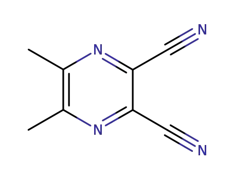 Molecular Structure of 40227-17-6 (5,6-DIMETHYL-2,3-PYRAZINEDICARBONITRILE)