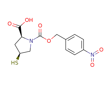 (2S,4S)-1-p-nitrobenzyloxycarbonyl-2-carboxy-4-mercaptopyrrolidine