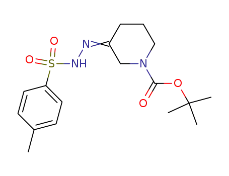 1,1-dimethylethyl 3-[2-[(4-methylphenyl)sulphonyl]hydrazono]-1-piperidinecarboxylate