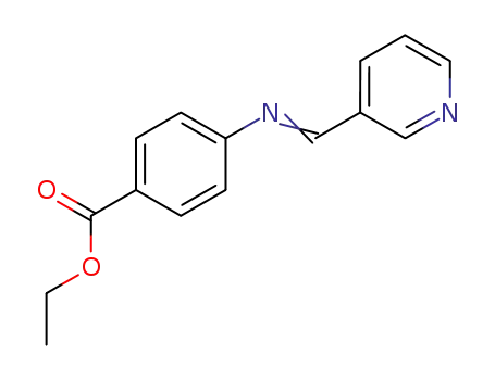 Molecular Structure of 25927-67-7 (ethyl 4-{[(E)-pyridin-3-ylmethylidene]amino}benzoate)