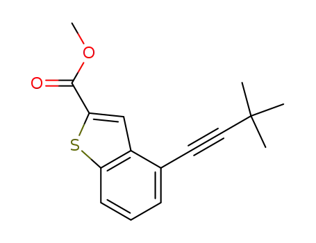 methyl 4-(3,3-dimethylbut-1-ynyl)benzo[b]thiophene-2-carboxylate