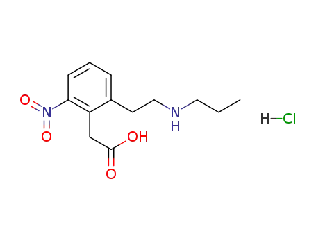 2-nitro-6(2-di-n-propylaminoethyl)-phenyl acetic acid hydrochloride