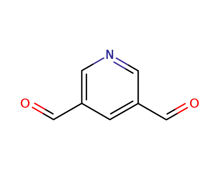 Molecular Structure of 6221-04-1 (Pyridine-3,5-dicarboxaldehyde)