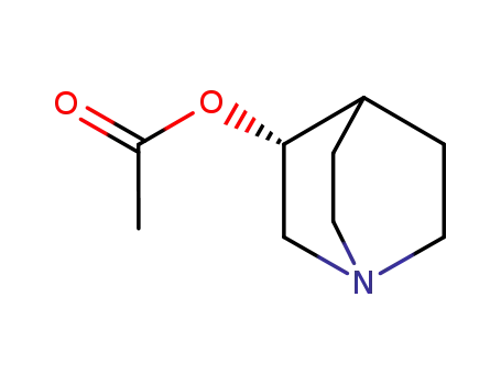 Molecular Structure of 59653-40-6 (1-Azabicyclo[2.2.2]octan-3-ol, acetate (ester), (R)-)