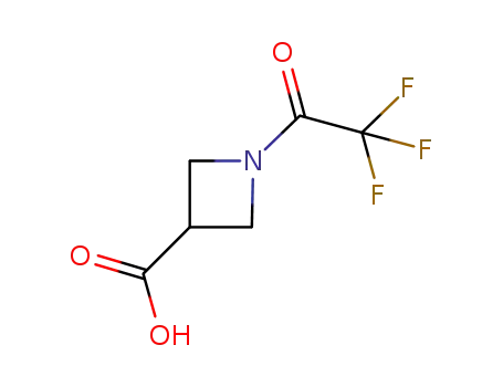 Molecular Structure of 1001026-41-0 (1-(2,2,2-Trifluoroacetyl)-3-azetidinecarboxylic acid)