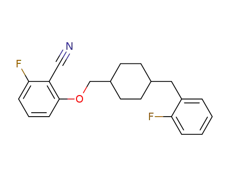 2-fluoro-6-[4-(2-fluorobenzyl)cyclohexylmethoxy]benzonitrile