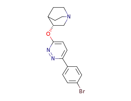 (3R)-3-[6-(4-bromo-phenyl)-pyridazin-3-yloxy]-1-aza-bicyclo[2.2.2]octane