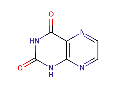 Molecular Structure of 487-21-8 (Lumazine)