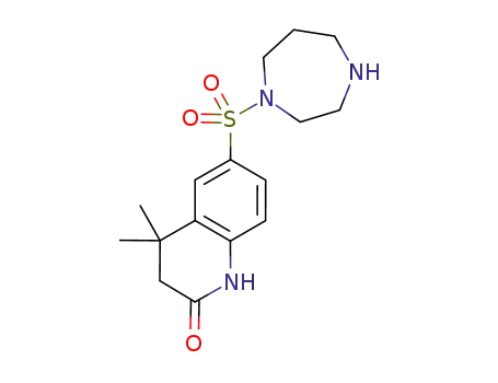 6-(1,4-diazepan-1-ylsulfonyl)-4,4-dimethyl-3,4-dihydroquinolin-2(1H)-one