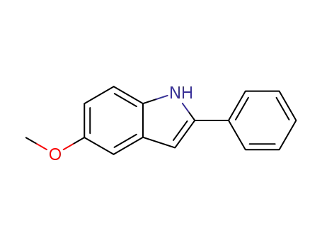 Molecular Structure of 5883-96-5 (1H-INDOLE, 5-METHOXY-2-PHENYL-)