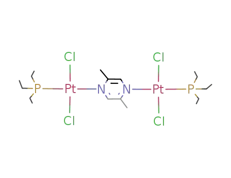 trans-{PtCl2(triethylphosphine)}2(2,5-dimethylpyrazine)