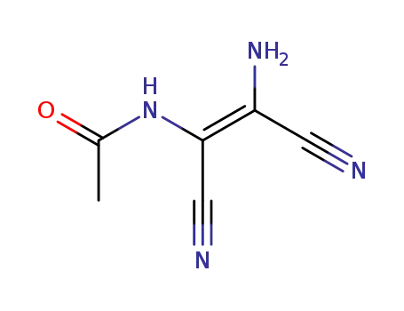 Molecular Structure of 65604-69-5 (Acetamide, N-(2-amino-1,2-dicyanoethenyl)-, (Z)-)
