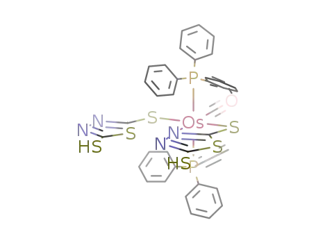 carbonylbis(1,3,4-thiadiazole-2,5-dithiolato)bis(triphenylphosphine)osmium(II)