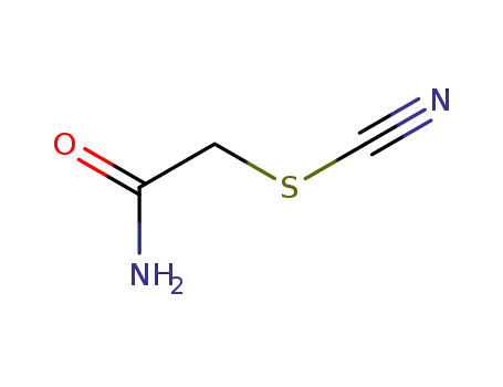 Molecular Structure of 5875-28-5 (Thiocyanic acid carbamoylmethyl ester)