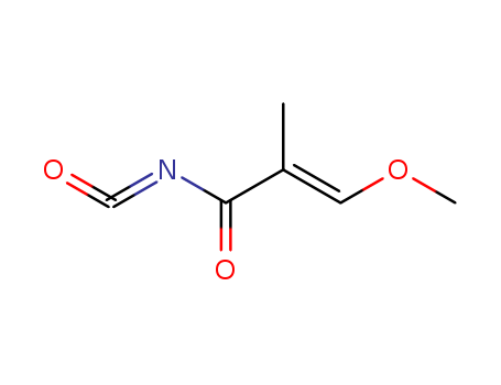 Molecular Structure of 132151-65-6 (2-Propenoyl isocyanate, 3-methoxy-2-methyl-, (E)-)