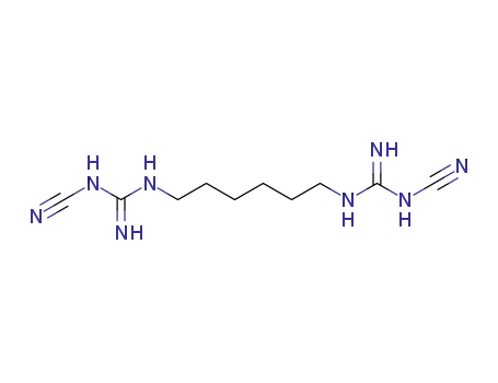 Molecular Structure of 15894-70-9 (1,6-Bis(cyano-guanidino)hexane)