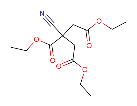 Molecular Structure of 20822-61-1 (triethyl 2-cyanopropane-1,2,3-tricarboxylate)