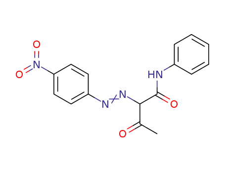 Molecular Structure of 1657-16-5 (2-[(p-nitrophenyl)azo]acetoacetanilide)